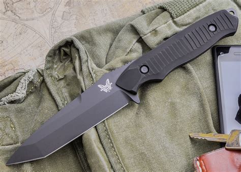 Buy Benchmade Knives: 141BK Nimravus - Fixed Blade - Tanto - Black ...