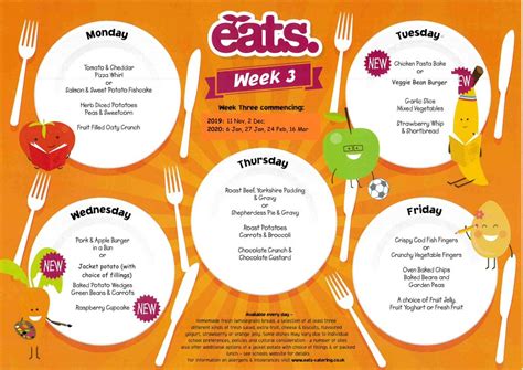 Lunch Menus – Bosmere Community Primary School