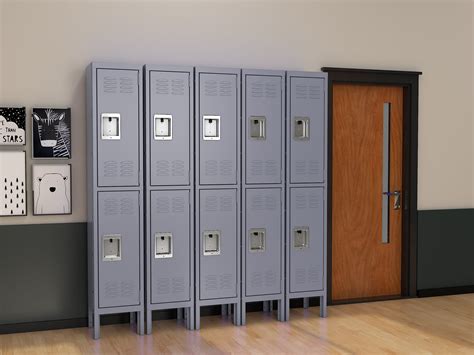 Steelcube Metal 2 - Tier 12.01'' Gym & Locker Room Locker with Padlock ...