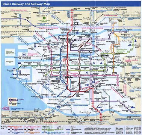 Asisbiz 0 Osaka Railway and Subway Map Brochure Nov 2009