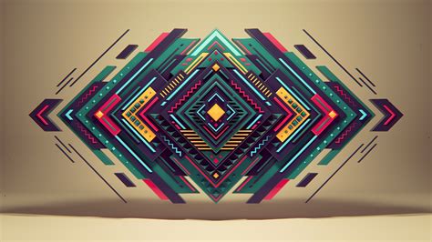 colorful, Abstract, Geometry, Digital Art Wallpapers HD / Desktop and ...