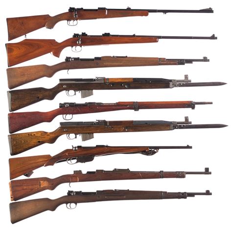 Nine European Rifles -A) Post-WWI Guild Bolt Action Rifle