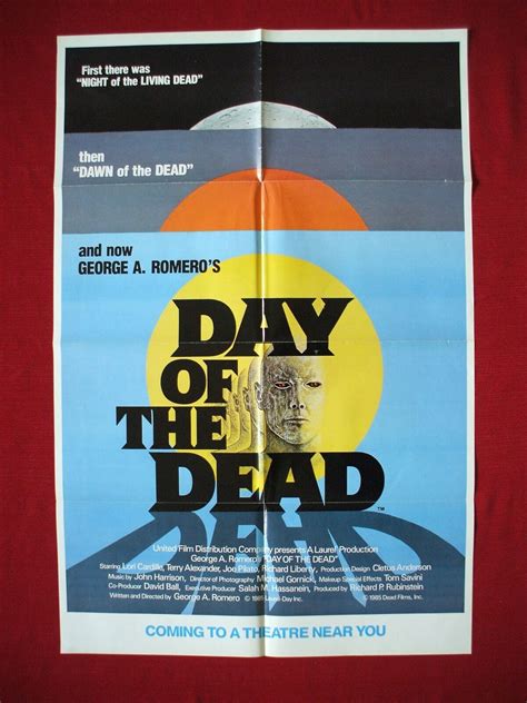 DAY OF THE DEAD *1985 ORIGINAL MOVIE POSTER RARE ADVANCE GEORGE ROMERO ...