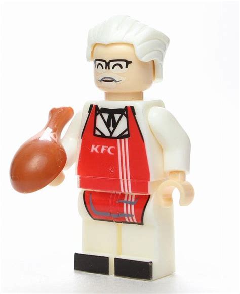 Mr Kentucky Colonel Sanders KFC custom minifigure 100% Lego Compatible ...