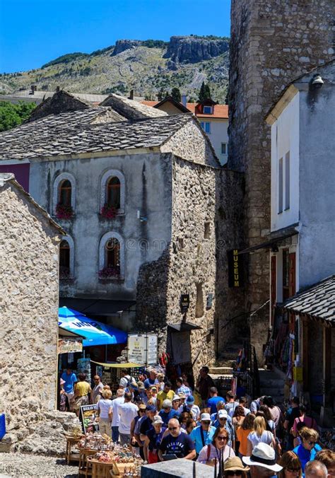 Mostar old town editorial stock photo. Image of traditional - 156556583