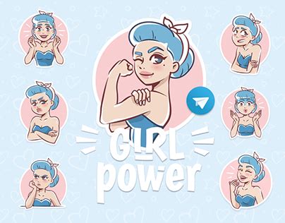 Sticker Pack "Girl Power" | Behance