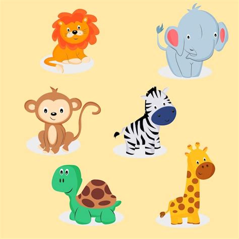 Baby Zoo Animals Cartoon