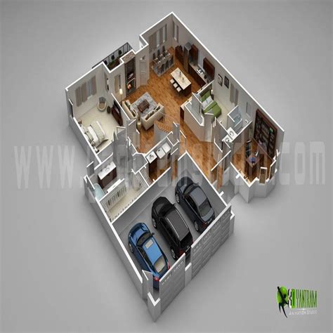 3d luxury floor plans design for residential home yantram architectural ...