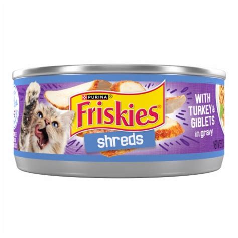 Purina Friskies Gravy Wet Cat Food, Shreds With Turkey & Giblets in ...