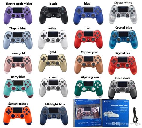 NEW 18 colors PS4 controllers Wireless Controller Bluetooth Game ...