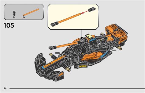 LEGO 76919 2023 McLaren Formula 1 Car Instructions, Speed Champions ...