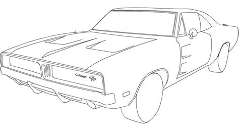 charger line-art by leetghostdriver on DeviantArt