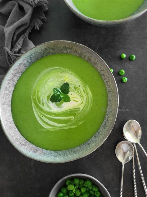 Vegan Green Peas Soup Recipe | Green Peas Potato Soup Recipe - Su ...