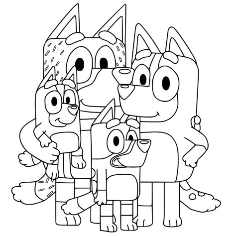 Bluey Coloring Pages for Kids