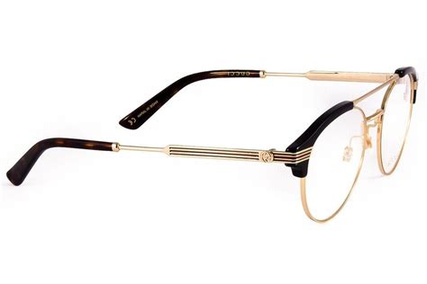 Gucci Round Men Eyeglasses GG0289O-001 51 Black Gold