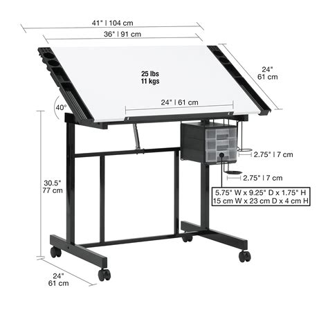 Drafting Table Table Dimensions at Miguel Tardiff blog