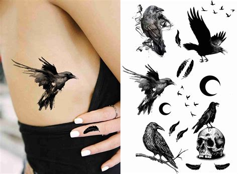 Raven tattoo designs for men photos