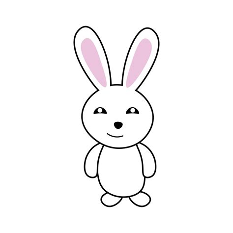 Smiling rabbit vector illustration 21934621 Vector Art at Vecteezy