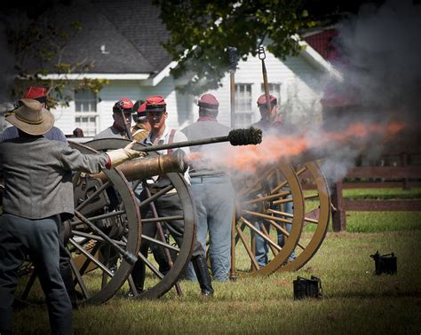 Civil War Cannon Fire Photograph by Ray Devlin