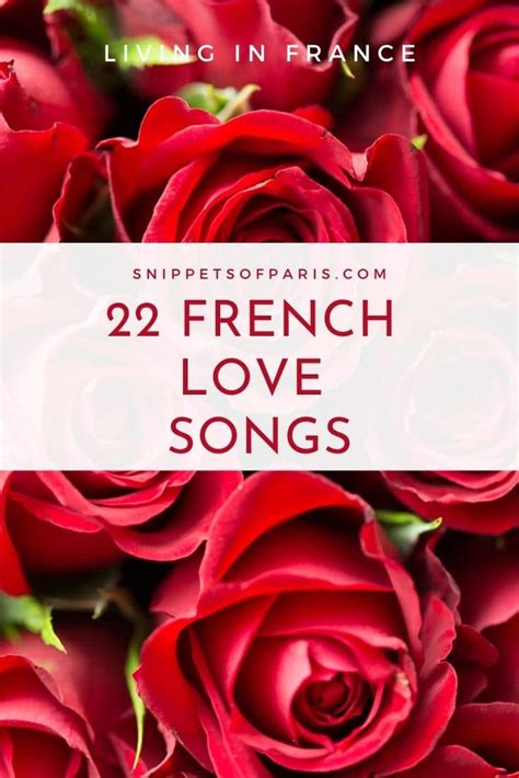 23 French Love Songs To Bring Out Your Romantic Side | Snippets Of Paris