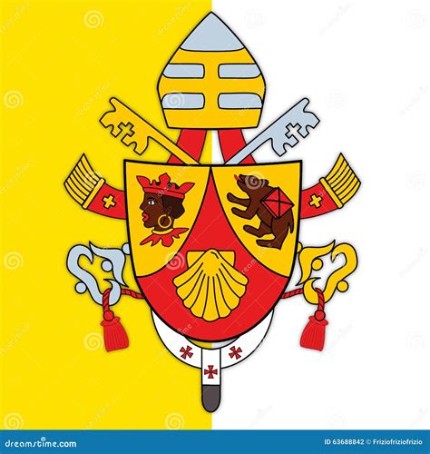 Pope Benedict XVI 16 Coat of Arms Stock Illustration - Illustration of ...