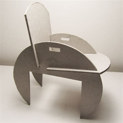 Flat pack chair cardboard prototype | Uli Kraeling | Workflow