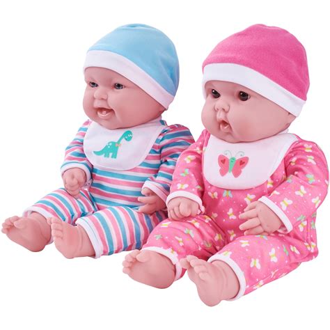 My Sweet Love 15" Twin Baby Dolls with Coordinating Outfits Kids Girl ...