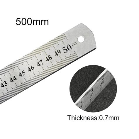 Students Stainless Steel Ruler Metal For Drawing S... – Grandado