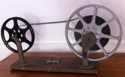 Vintage film reel for a movie themed room or office decoration. Wood ...