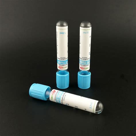 Blue Top Sodium Citrate PT Tube for Blood Collection