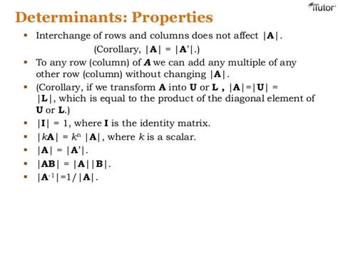 Inverse Matrix & Determinants