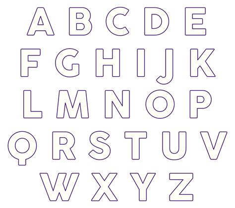 Free Printable Block Letters