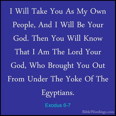 Exodus 6 - Holy Bible English - BibleWordings.com