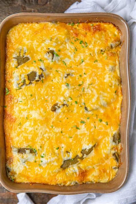 Chile Relleno Casserole (Kid Friendly, SO Cheesy!) - Dinner, then Dessert