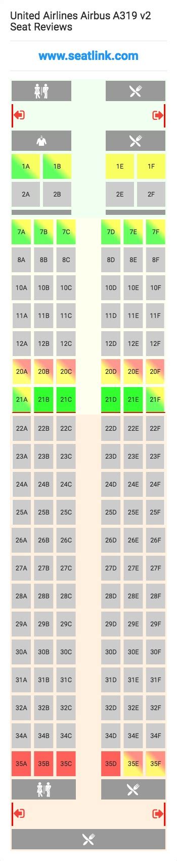 United Airlines Airbus A319 Jet Seating Chart | Awesome Home