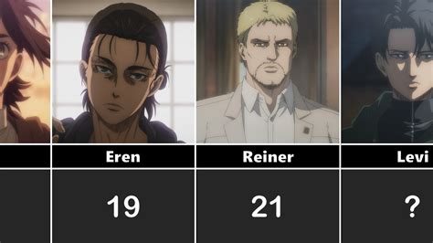 Attack on Titan Characters Age (Season 4) - YouTube