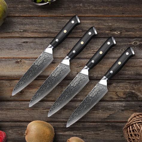 Aliexpress.com : Buy Sunnecko 4pcs Damascus Steak Knife Set 5 inches ...