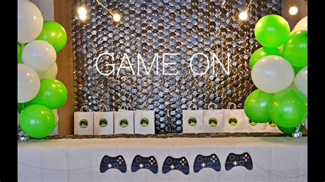 Gaming Party Decoration Ideas | Shelly Lighting