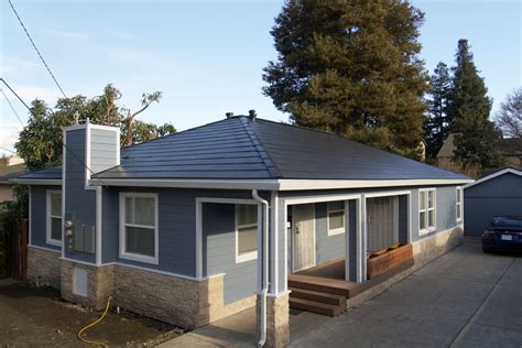 A wide view of our house equipped with Tesla Solar Roof