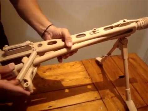 mg 42 wooden gun replica - YouTube