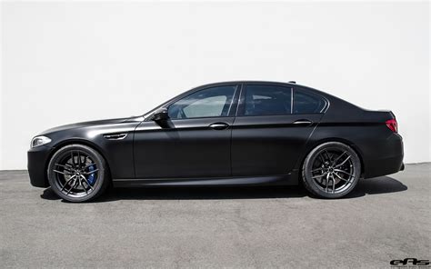 Matte Black BMW F10 M5 Gets Vorsteiner Flow Forged Wheels | Matte black ...