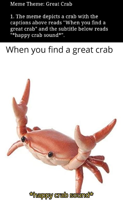 here's a crab meme generated by the AI : r/aidungeonmemes