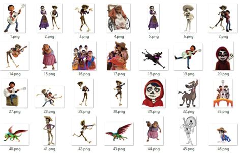 Coco Clipart Coco PNG files Coco Characters Coco Cartoon | Etsy