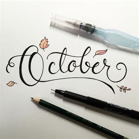 There's nothing like October. | Hand lettering, Calligraphy letters ...