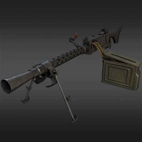 3d model of ready m1919a6