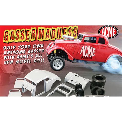 1933 Willys Gasser Diecast Model Kit 1:18 Scale Diecast Model by Acme ...