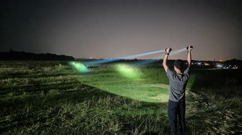 LEP Flashlight Beam vs Long-Range LED Flashlight Beam : r/flashlight