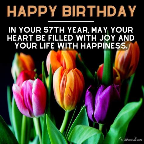 Beautiful Happy 57th Birthday Images and Funny Cards