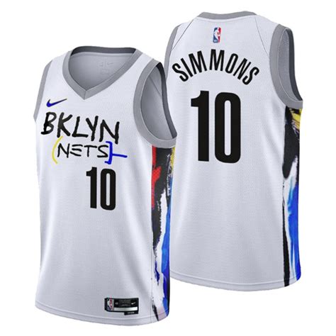 Men's Brooklyn Nets #10 Ben Simmons 2022-23 White City Edition Stitched ...