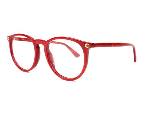 Gucci Eyeglasses GG-00270 004 Red | Visionet